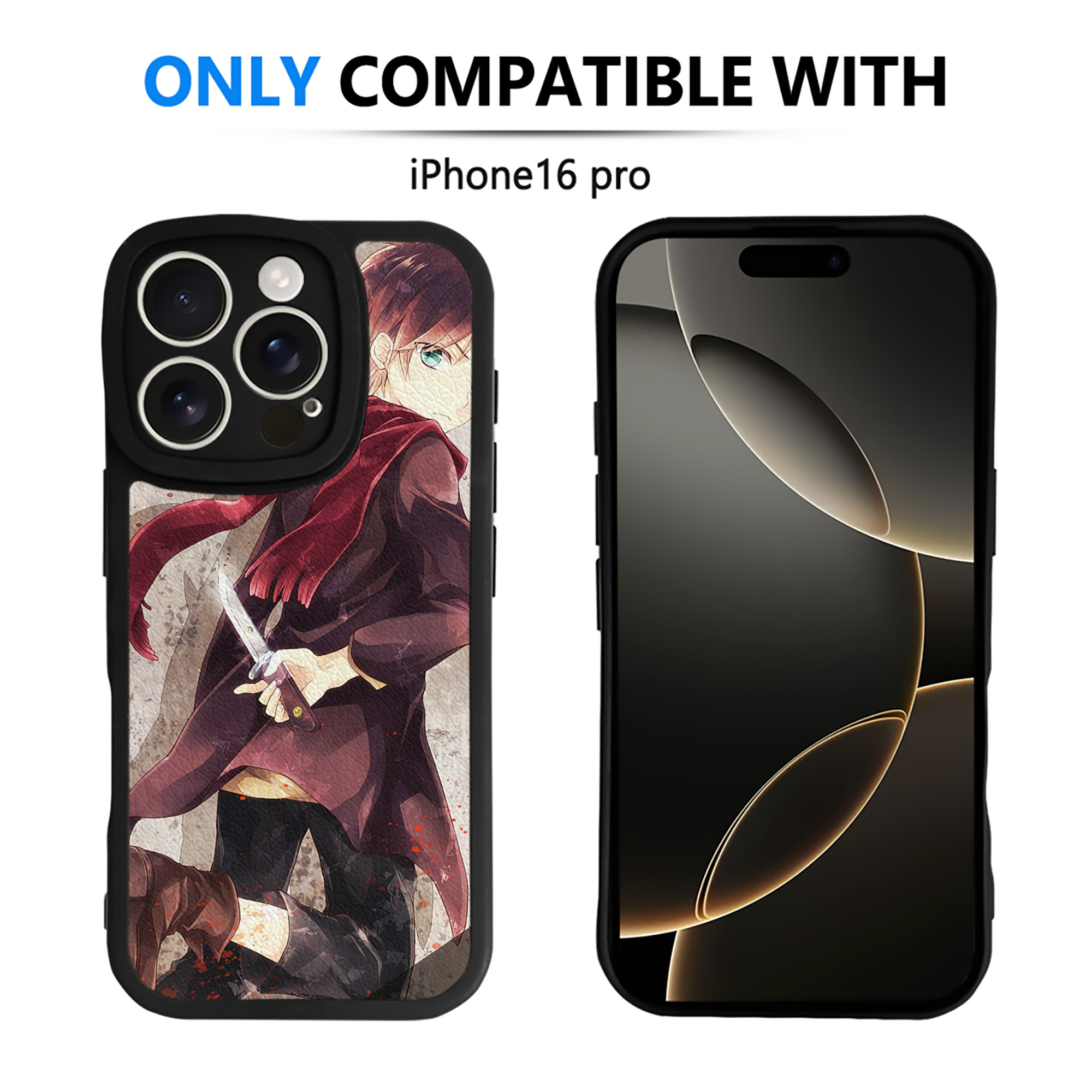 （画像用） 進撃の巨人 Attack on Titan 【iPhone 16シリーズ対応】シリコンスマホケース（レザー調） 材質：シリコン